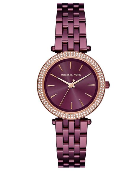 Michael Kors Women's Darci Plum Stainless Steel Bracelet 